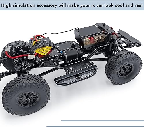 Miniatura 2 de MORLORDY RC Rock Rails pedal lateral placa de pie placa de pie toboganes de roca para 124 RC Crawler Accesorios de coche SCX24 actualizaciones piezas