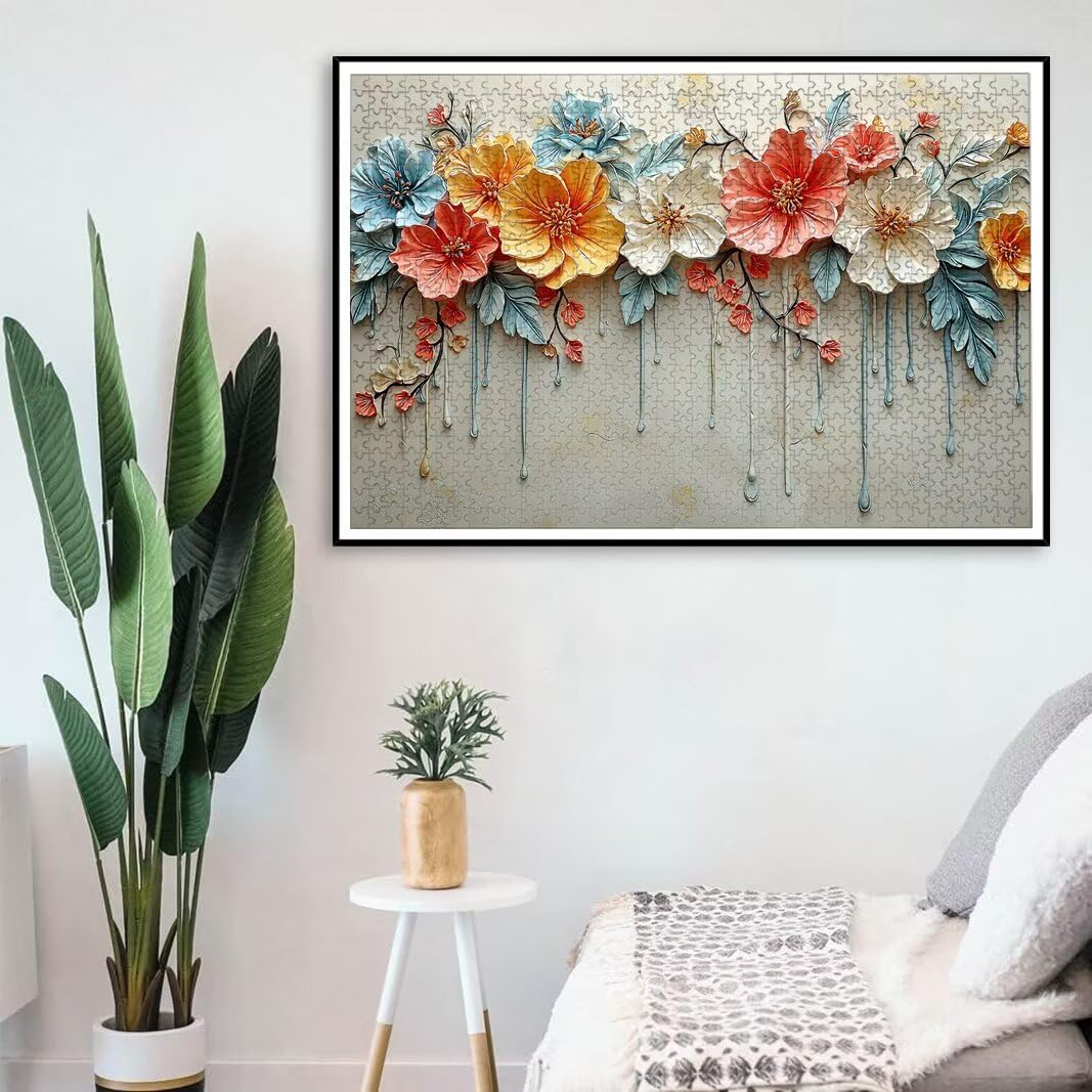Puzzle Flor, Puzzle 2000 Piezas, Rompecabezas, Regalo Mujer, Decor -8438