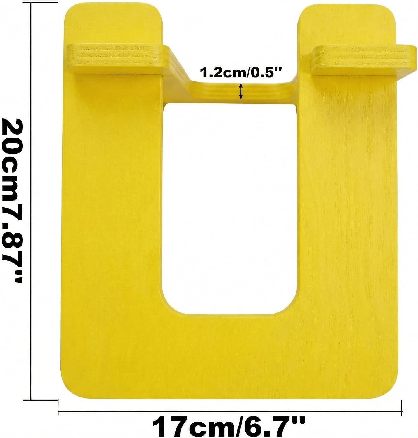 Wooden Balance Bike Stand for Kids – Floor Display Rack for Toddler Balance Bikes – Portable Bicycle Holder Stand for Home and Garage Storage (Yellow)