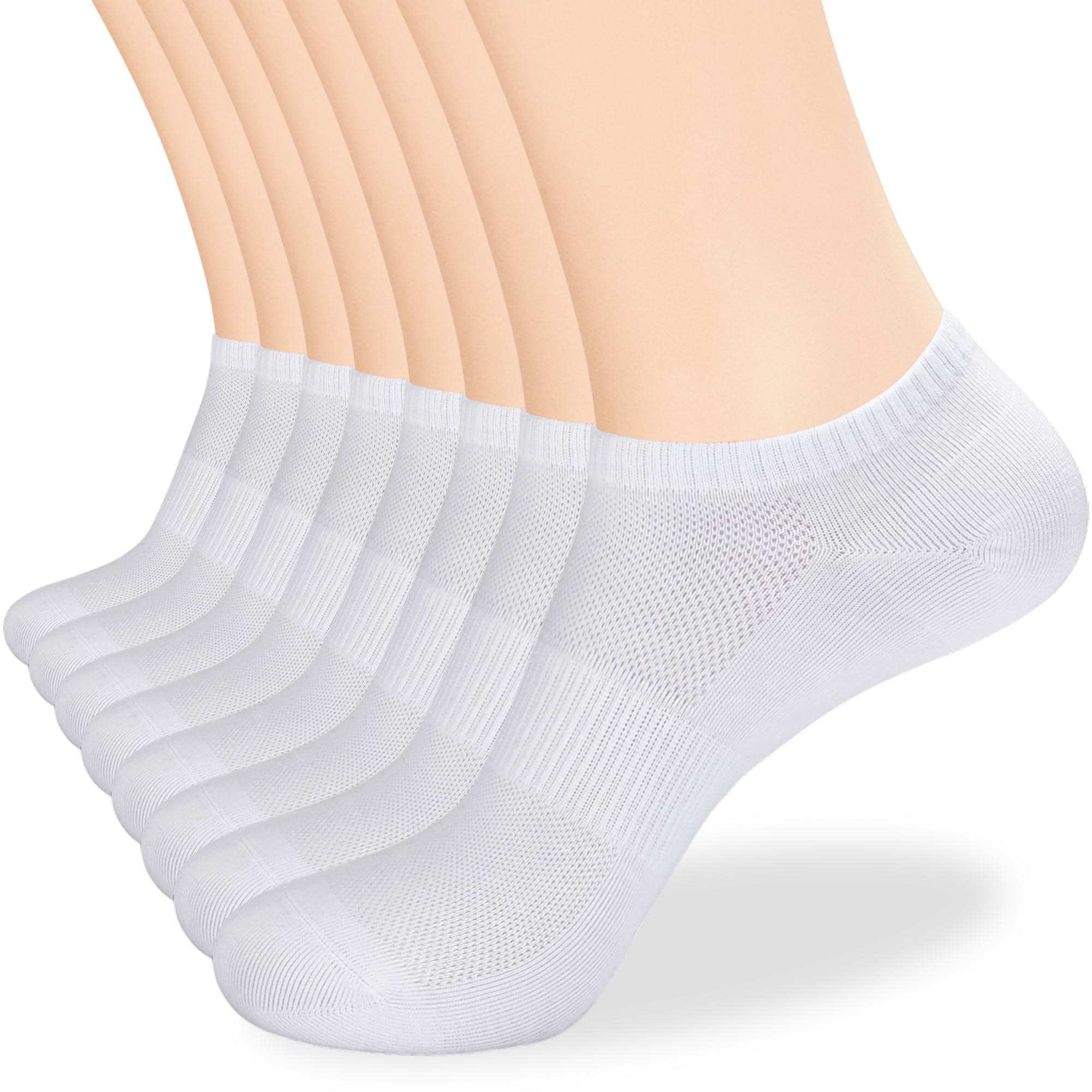 Sponsored Ad - 8 Pairs Ankle Socks Women's and Men Thin Athletic Running Cotton Low Cut No Show Socks