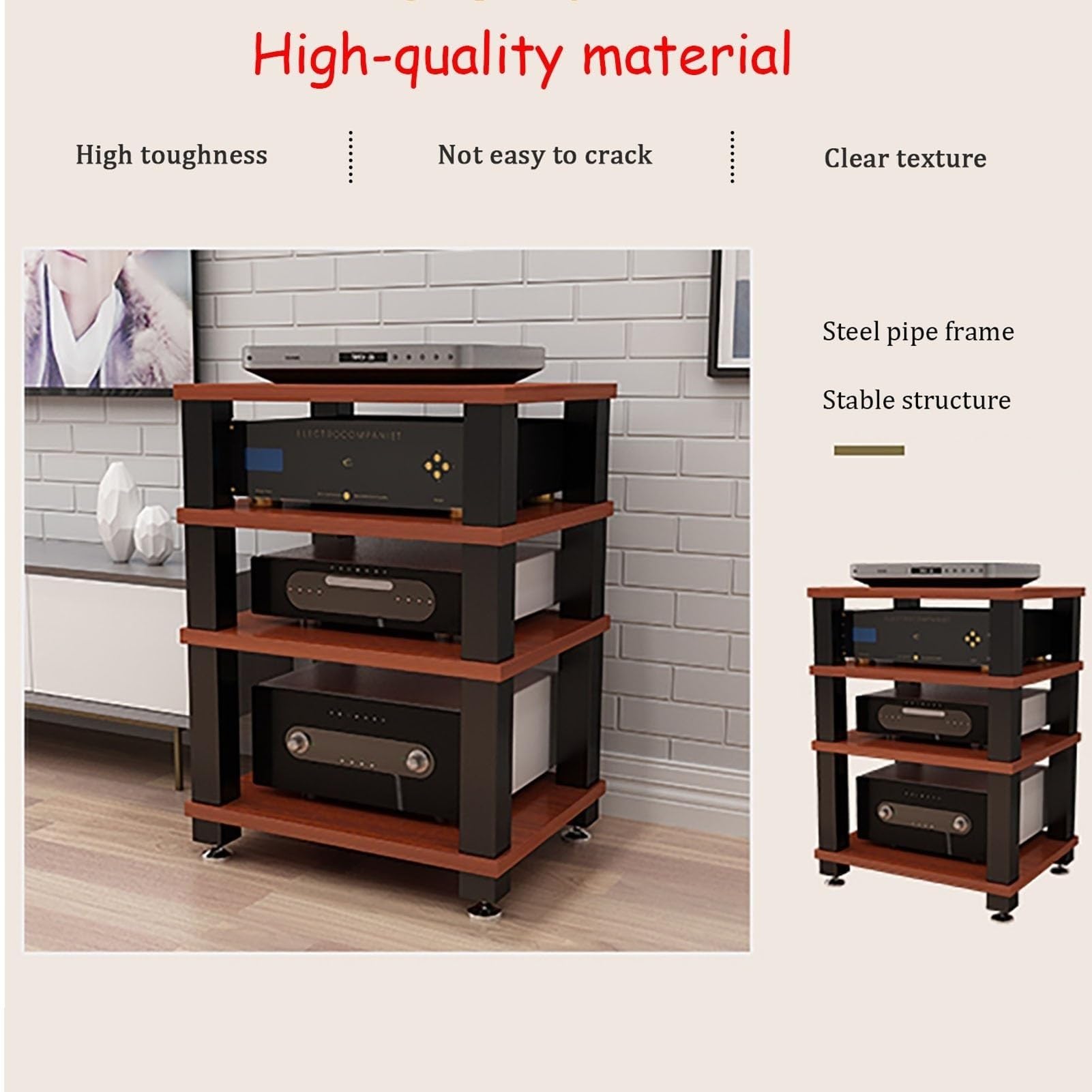 Armadio stereo - mensola per proiettore, supporto multimediale AV, rack video-audio, armadi componenti, scaffali indipendenti per centro di intrattenimento, supporto TV, armadi stereo multifunzione