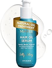 [72% off] MAREE Hair Oil with Keratin Treatment, Biotin & Vitamins, Serum for Frizzy and Damaged Hair, Frizz Control Care Products for Women, Aceites Para el Cabello