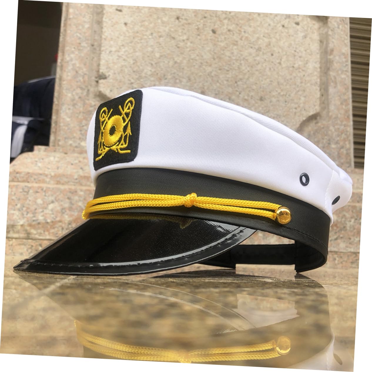 4pezzi Cappello Da Marinaio Per Cosplay Di Halloween Accessorio Costume Nautico Unisex Per Feste e Mascherate Elegante Cappello Con Ricamo Per Uomini e Donne