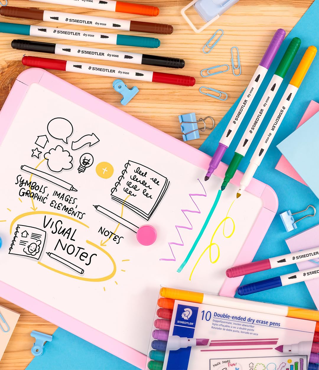 EXPO Dry Erase Markers Kit, Fine Tip, Assorted Colors - View #5