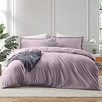 Vista 28 de Hearth & Harbor Funda de edredón de color blanco roto tamaño King: juego de funda de edredón de 3 piezas, fundas de edredón suaves de doble