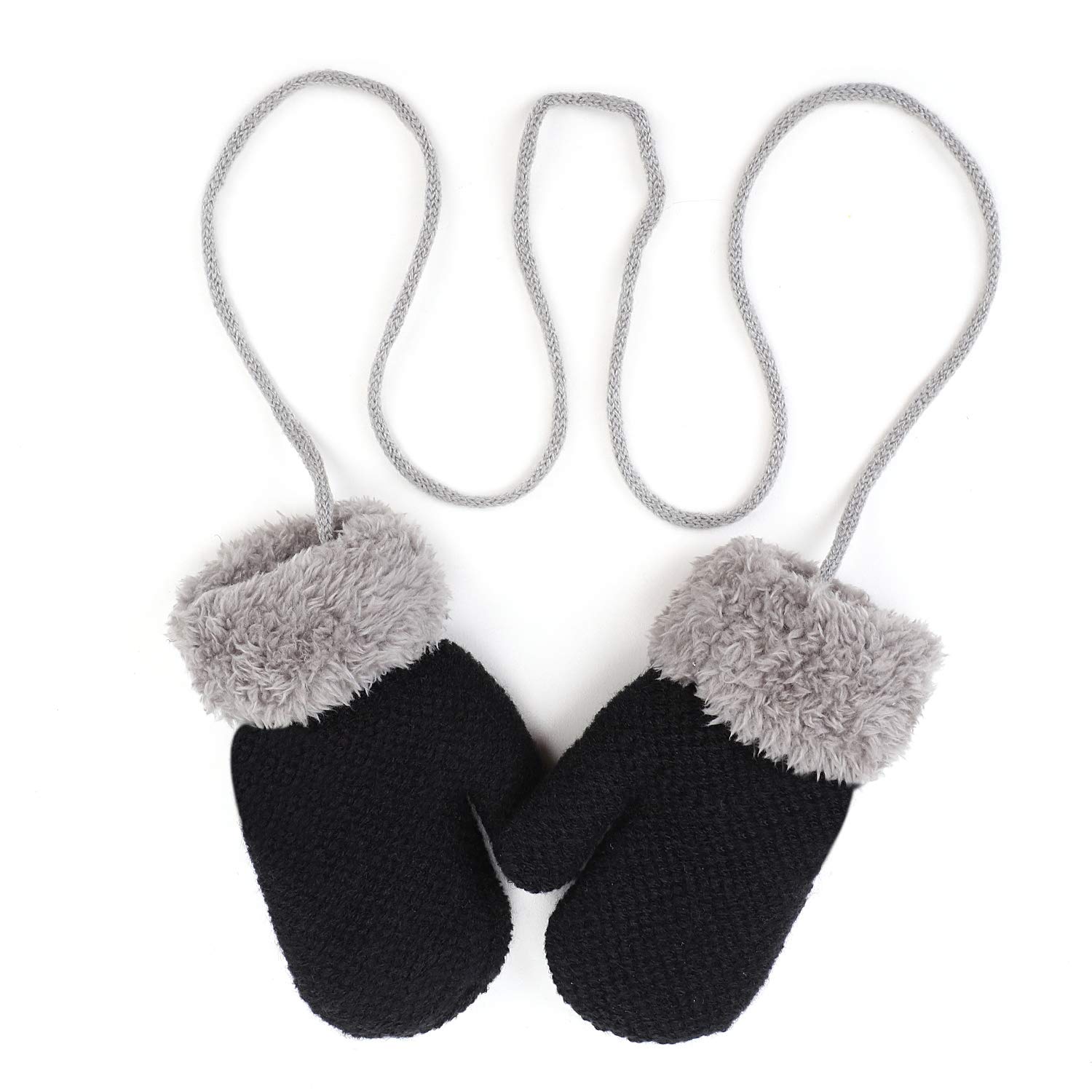 Guanti Termici Per Bambini 0-3 Anni - 2 Paia Con Cordino E Design Volpe - Foto 9