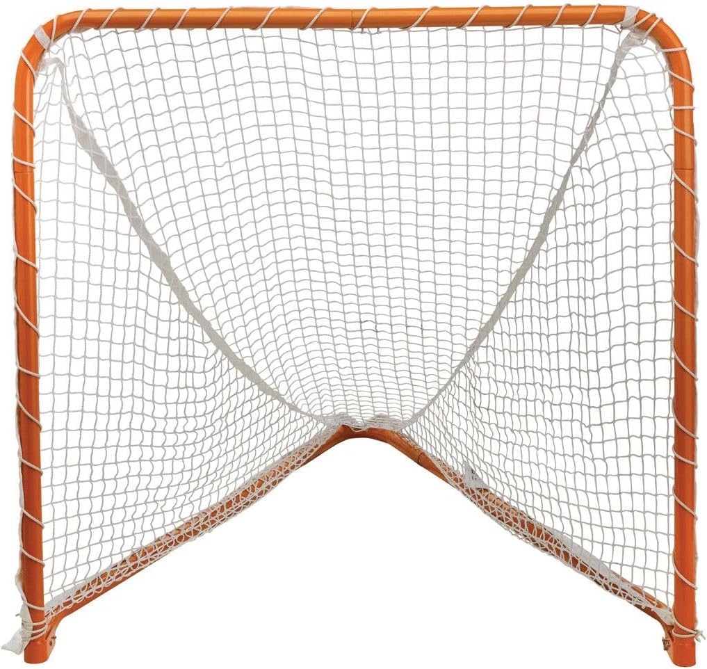 STX Lacrosse Folding Backyard Lacrosse Goal, Orange, 4 x 4-Feet