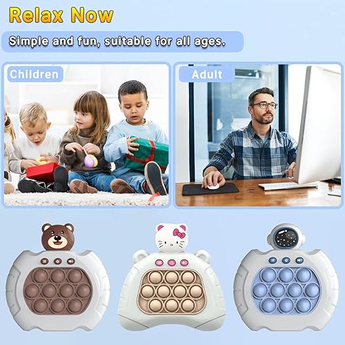 Miniatura 3 de Máquina de burbujas de empuje rápido, juego de conejo negro, juguetes populares de mano, juego de empuje rápido, estilo de dibujos animados,