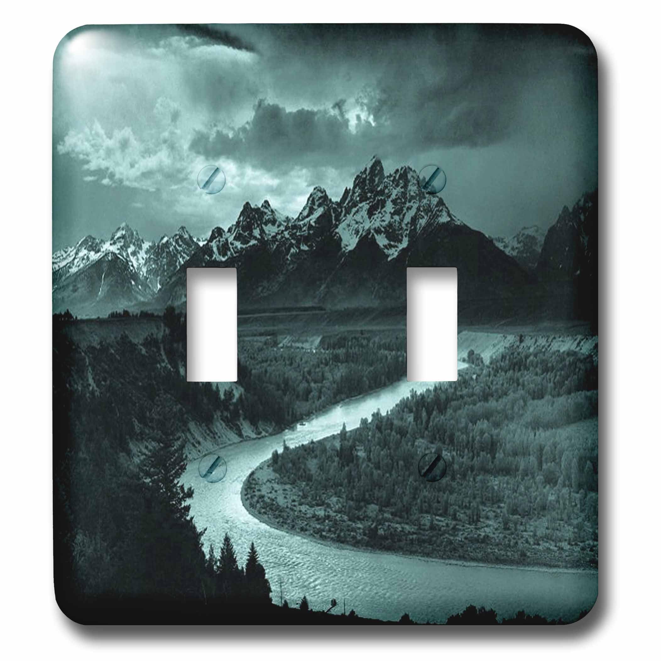 Interrupteur à baïonnette imprimé paysage nature pour une déco de salon apaisante