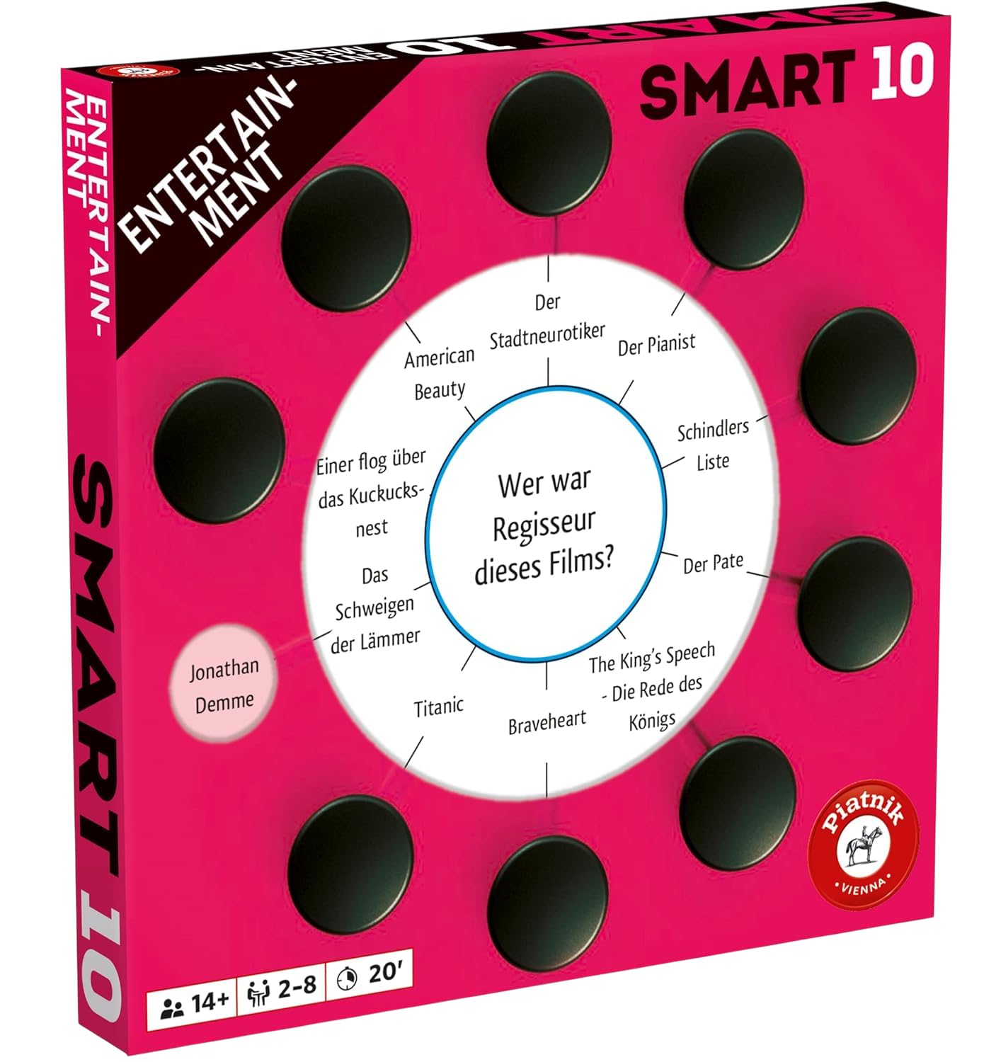 Piatnik 7244 Smart 10 Additional Questions | Entertainment 7244 Smart Expansion Food Entertaiment with 1000 Answer Options | Playable with the Original Game Family Edition — image 1