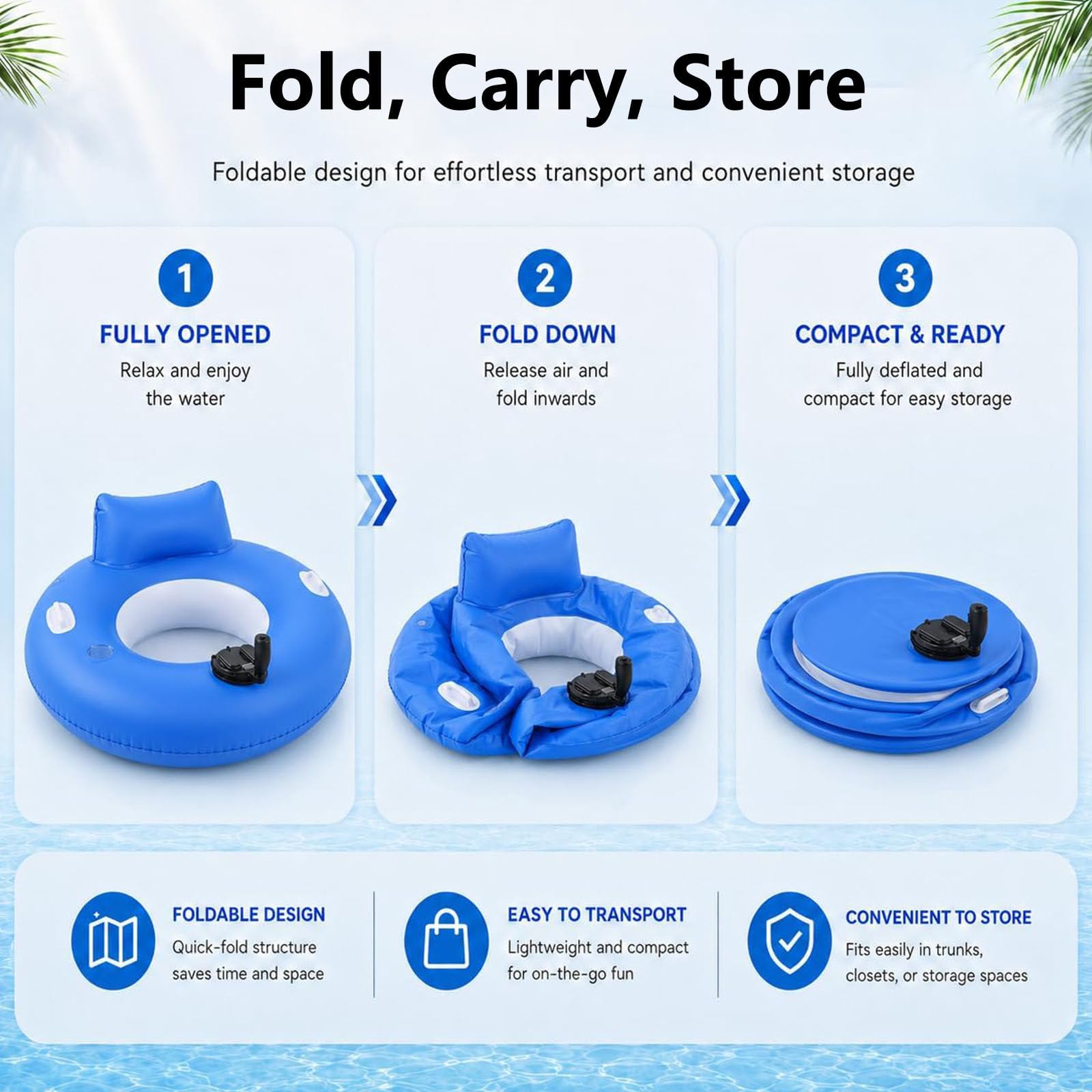 Tumbona de Piscina Motorizada, Flotador Motorizado Recargable B | Propulsor Giratorio 360° Diseño Pulverización Agua,Piscina Inflable Bronceado para Swimming Pool,River,Lake,Beac