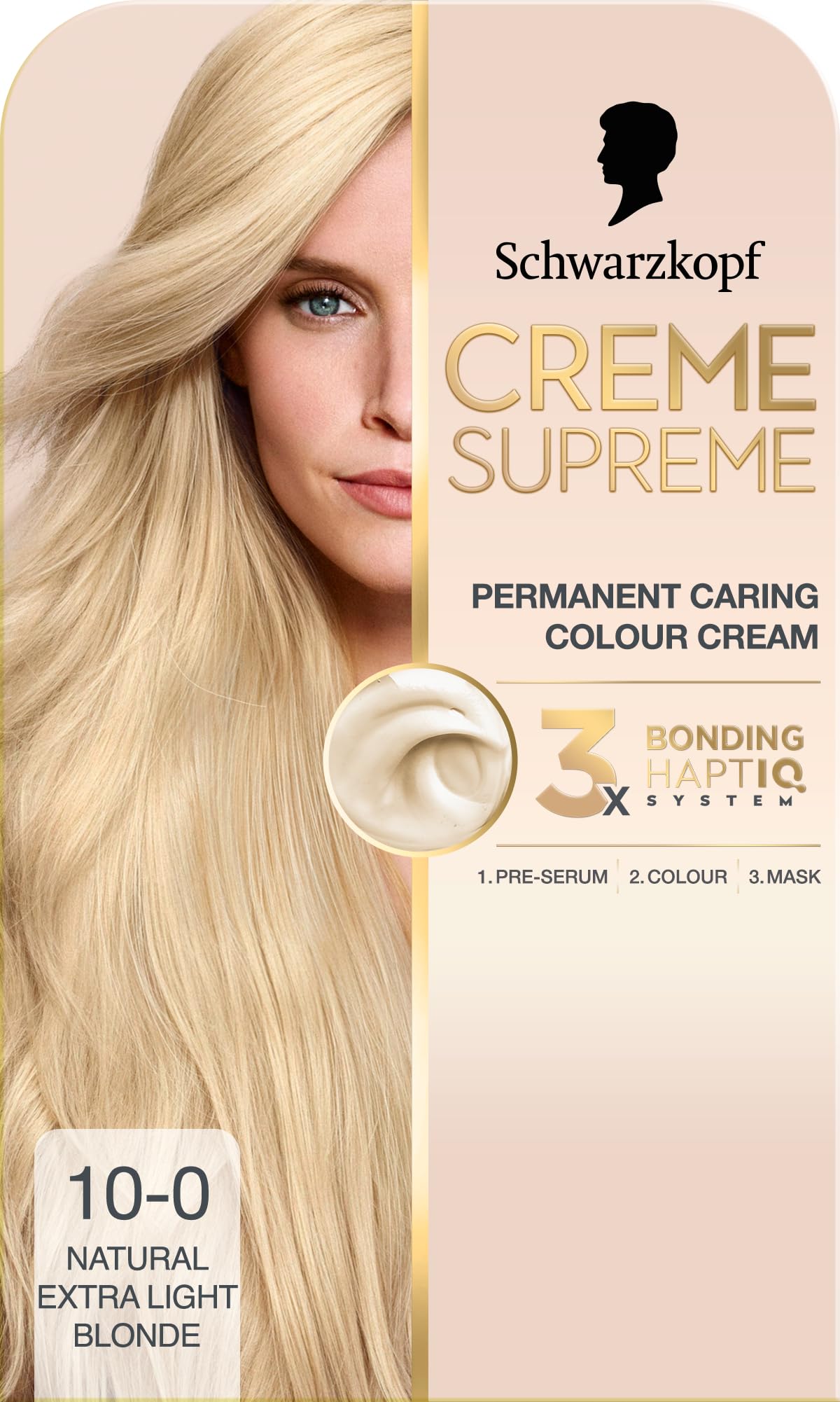 Schwarzkopf Creme Supreme Hair Dye, 10-0 Natural Extra Light Blonde