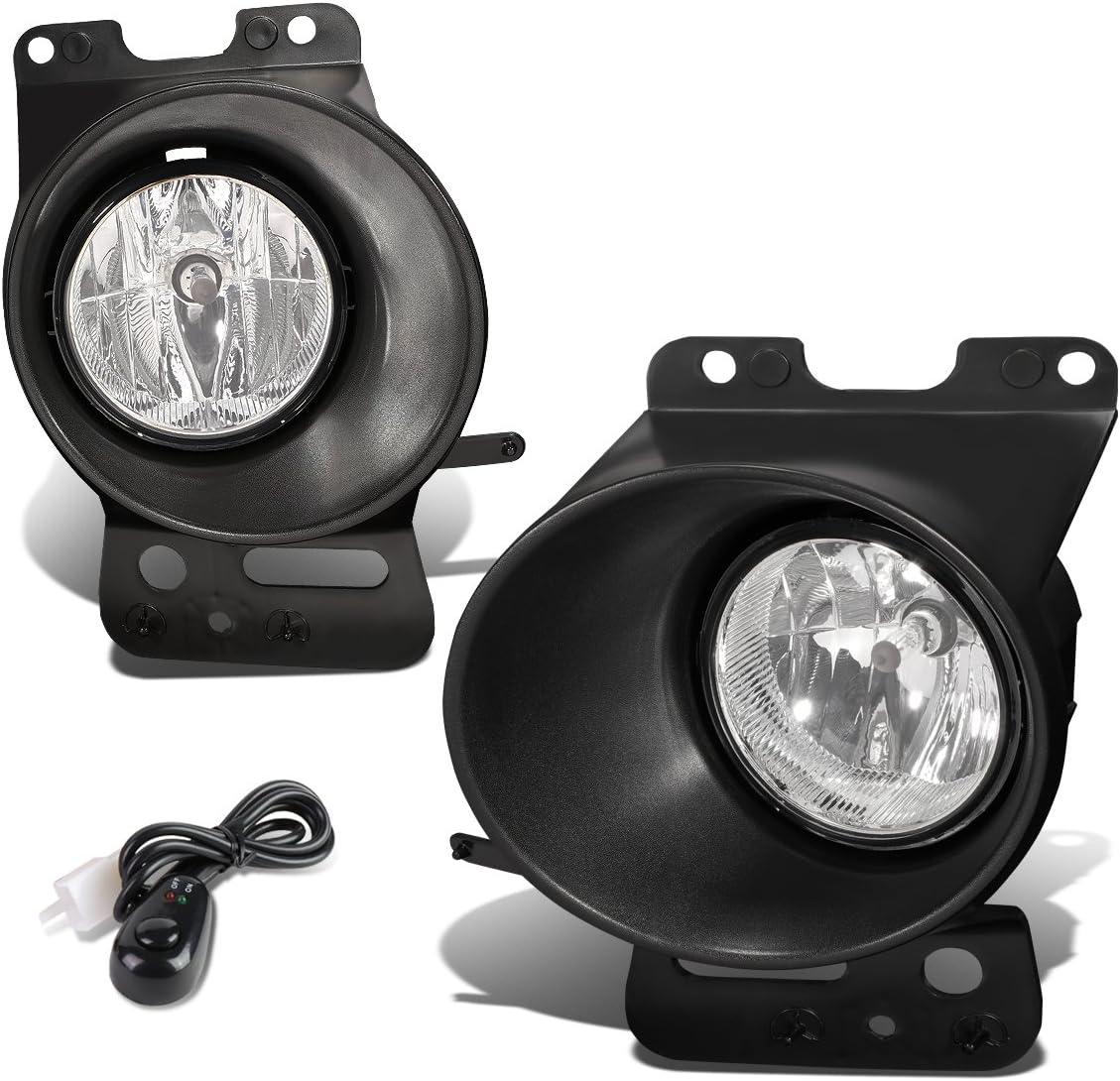 DNA MOTORING FL-ZTL-813-SM Fog Light Driver & Passenger Side Enhance visibility [Compatible with 06-08 F150 / 06-08 Mark LT]