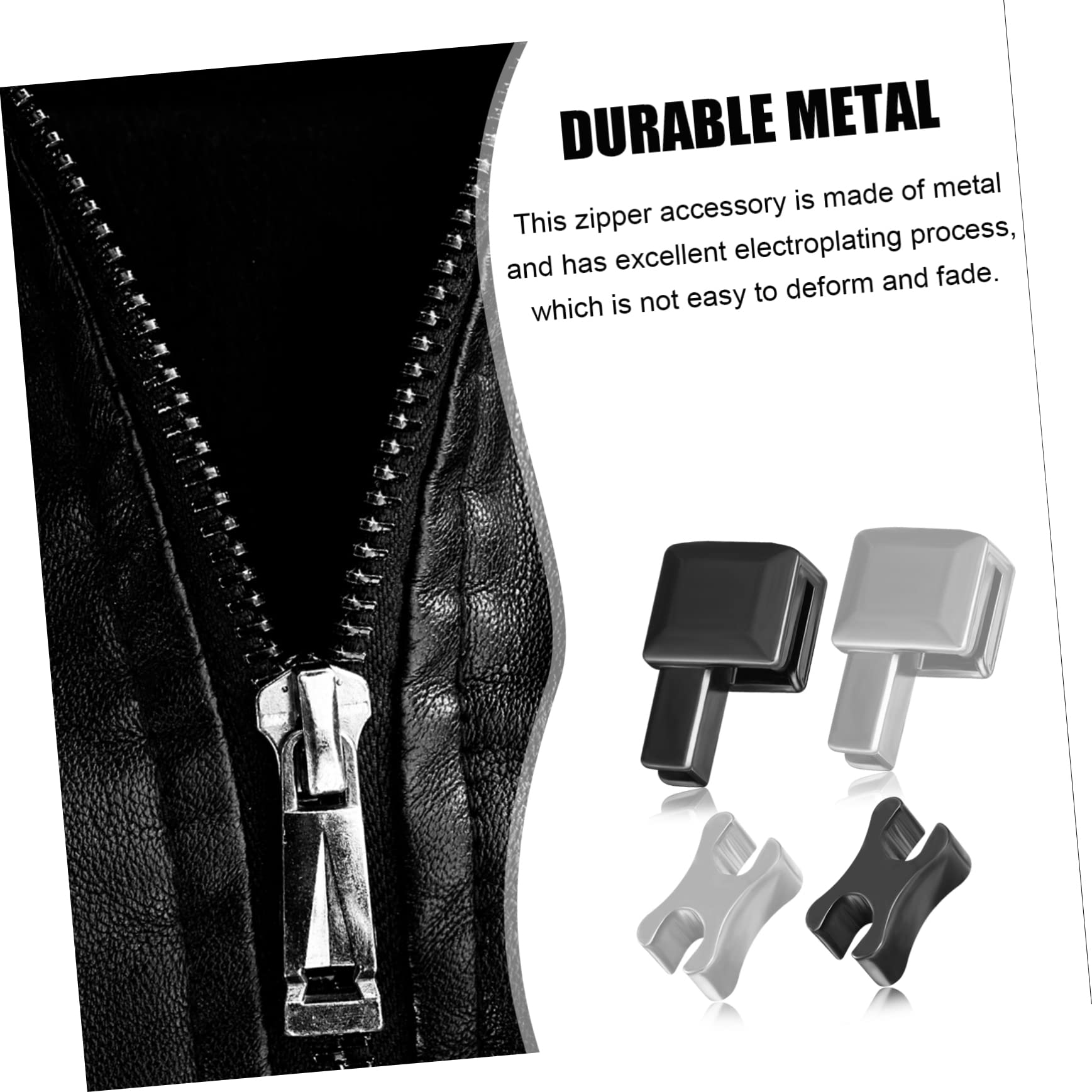 ULDIGI 4pièces Kit De Réparation De Accessoires De Réparation Pour Vêtements à Valises Et Jeans De Remplacement Pour Tirettes Zip