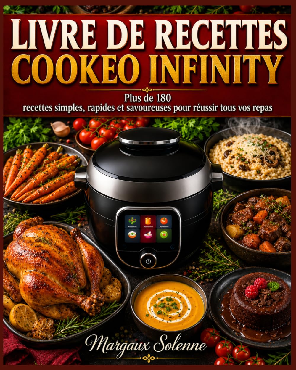 LIVRE DE RECETTES COOKEO INFINITY: PLUS DE 180 RECETTES SIMPLES, RAPIDES ET SAVOUREUSES POUR RÉUSSIR TOUS VOS REPAS
