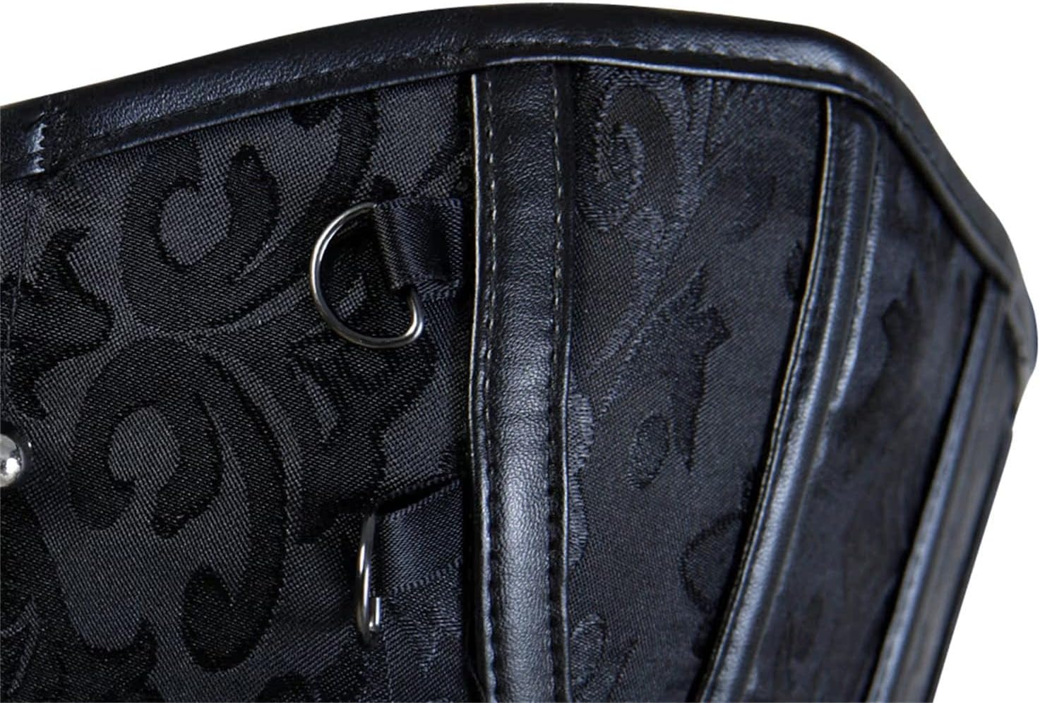 Grebrafan Steampunk Jacquard Viking Corset Bustier Top - Image 6