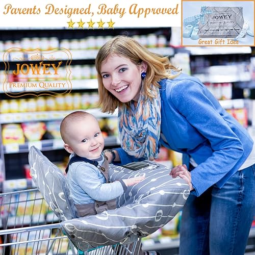Miniatura 80 de Funda para carrito de compras para bebé, funda para carrito de comestibles para bebé niño y niña, funda para silla alta para bebé y niño, regalo
