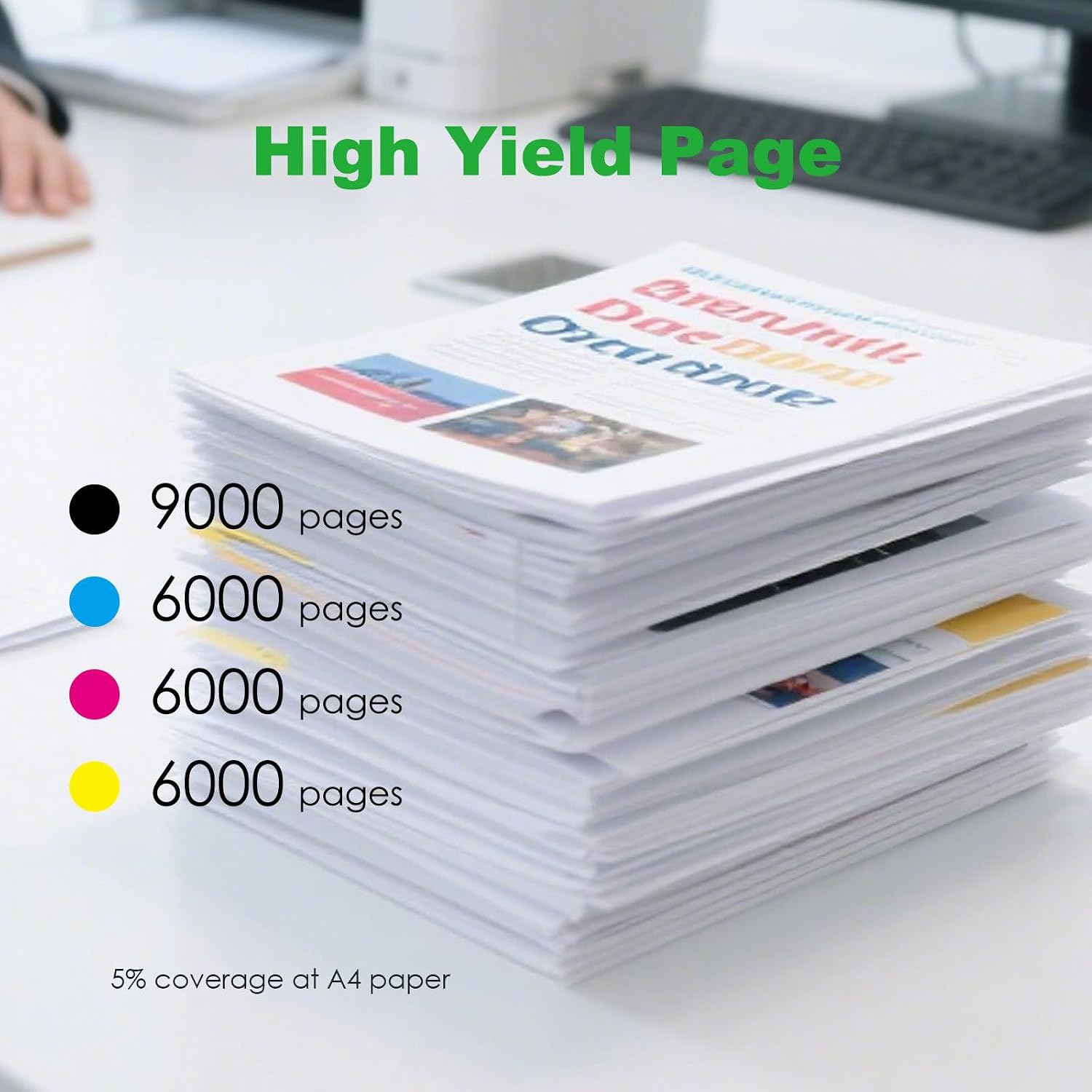 Remanufactured 213X Toner Cartridge Replacement for 213 X 213A 213Y W2130X W2131X W2132X W2133X for HP 5700 6700 6701 MFP 5800 MFP 6800 MFP 6801 Printer (4 Pack,Black Cyan Yellow Magenta)