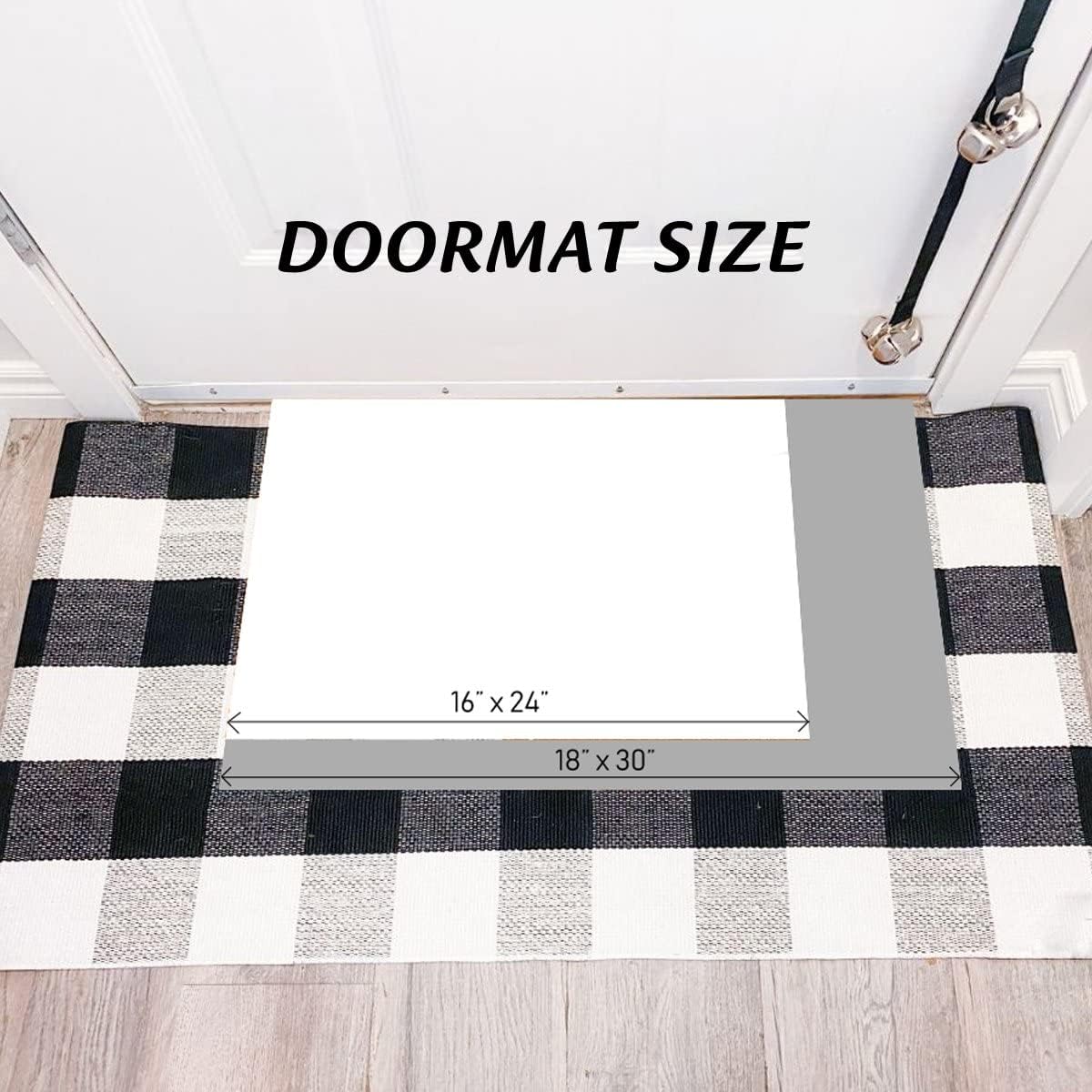 Cashi Nana & Papa's House Doormat Gift for Grandparents from Grandkids Christmas Holiday Welcome Doormat Winter Decor Xmas Gift Rubber Doormat Entrance Rug Enter Doormat Housewarming Gift