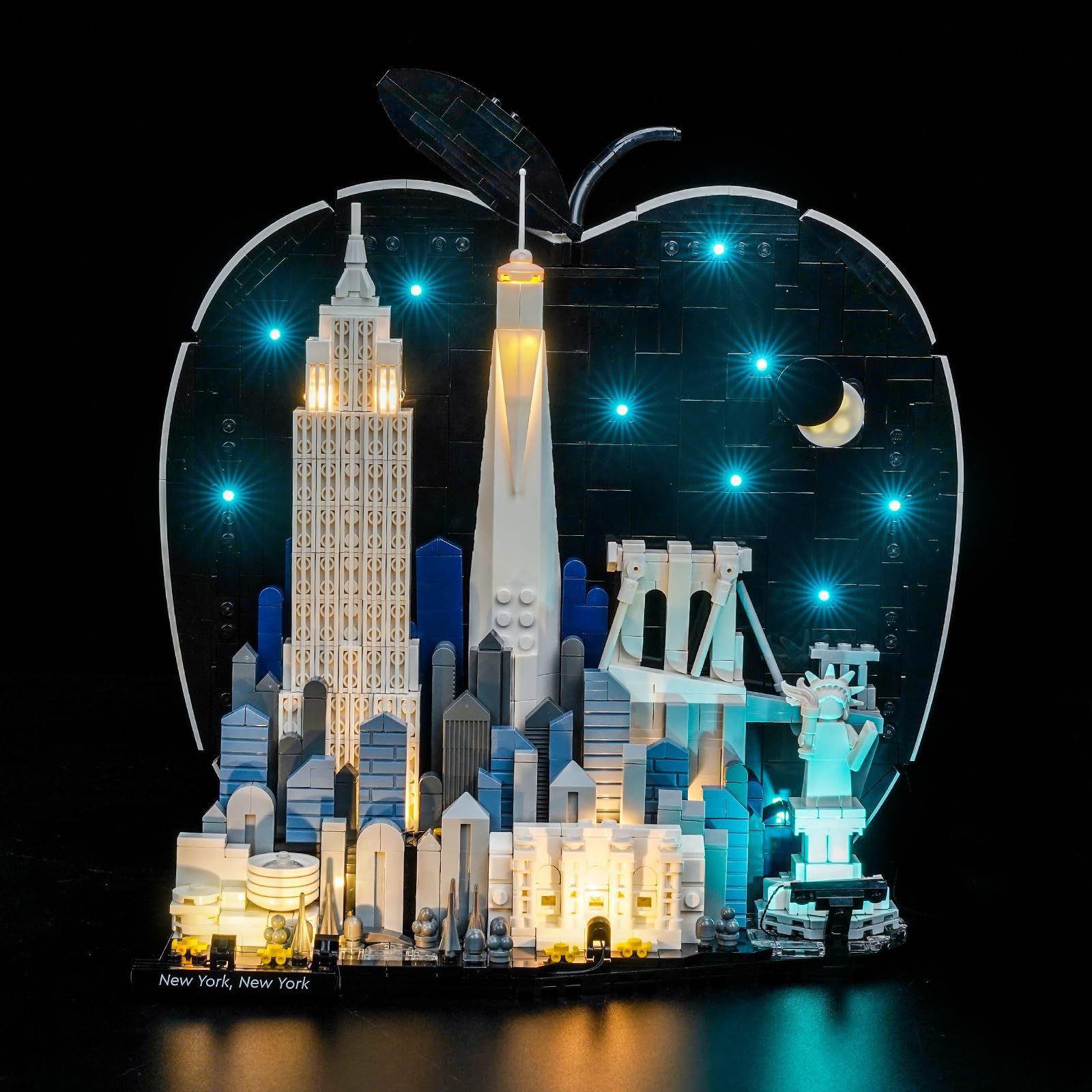 LED Lighting Kit for Lego 21066 New York City - The Big Apple - Custom Lights to Mount Compatible with this Model (Model Not Included)