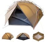 Night Cat Ultralight Backpacking Tent: Waterproof Lightweight Single People Camping Tent for Outdoor Hiking Trekking with Double Layers Aluminum Poles and Footprint
