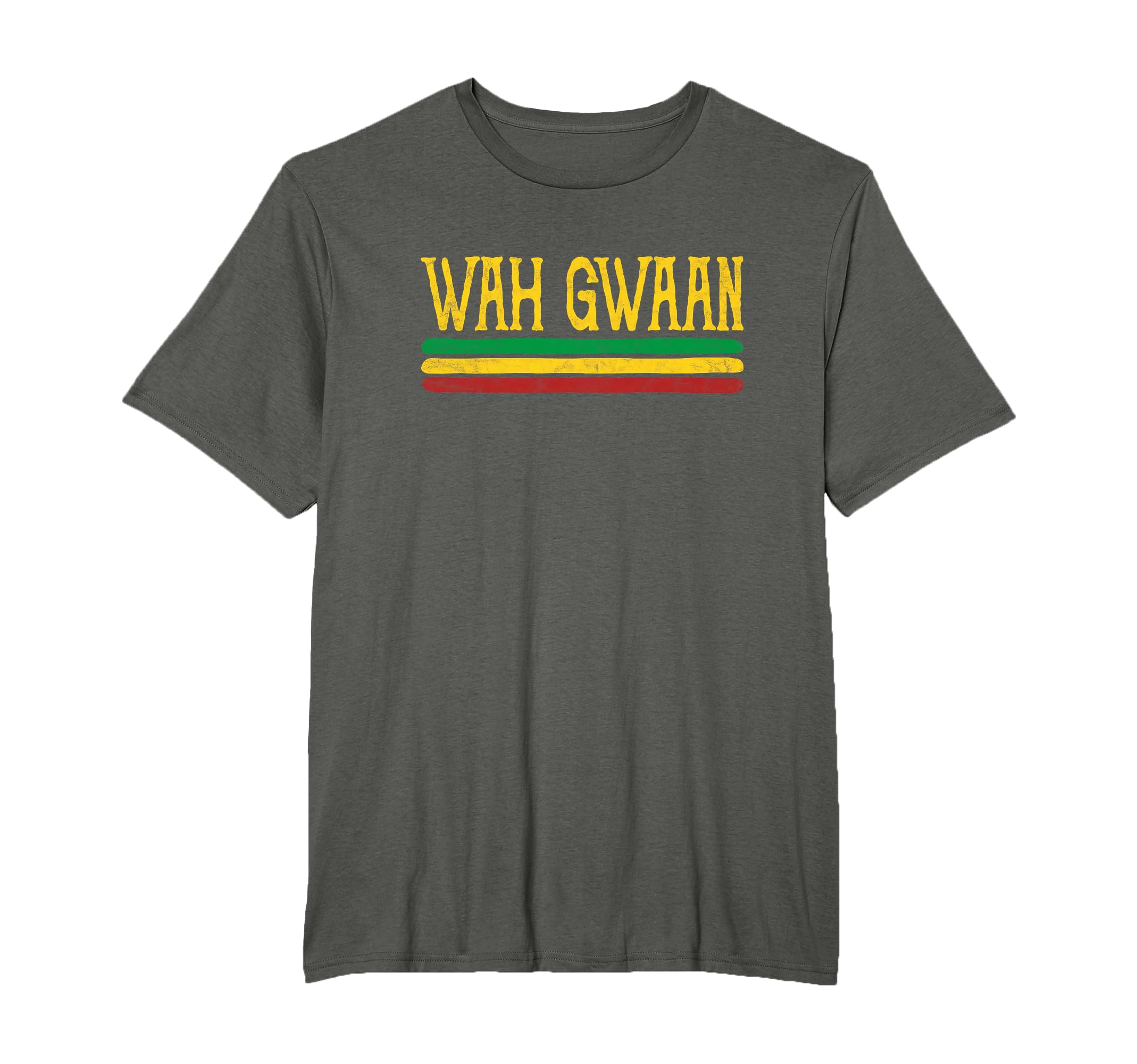 Wah Gwaan Funny Jamaica jamaican Colors Rasta Reggae T-Shirt