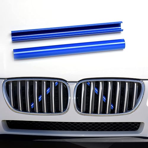 Miniatura 8 de AggAuto Insertos de rejilla para BMW F20 F30 2011-2021, 328i320i335i428i, accesorios de inserción de parrilla azules para BMW Serie 12345