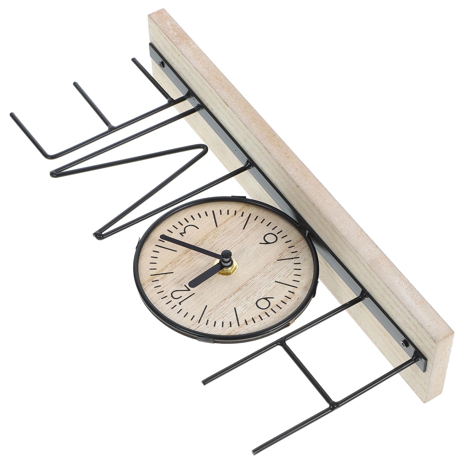 Reloj de escritorio silencioso de madera que elimina el ruido molesto