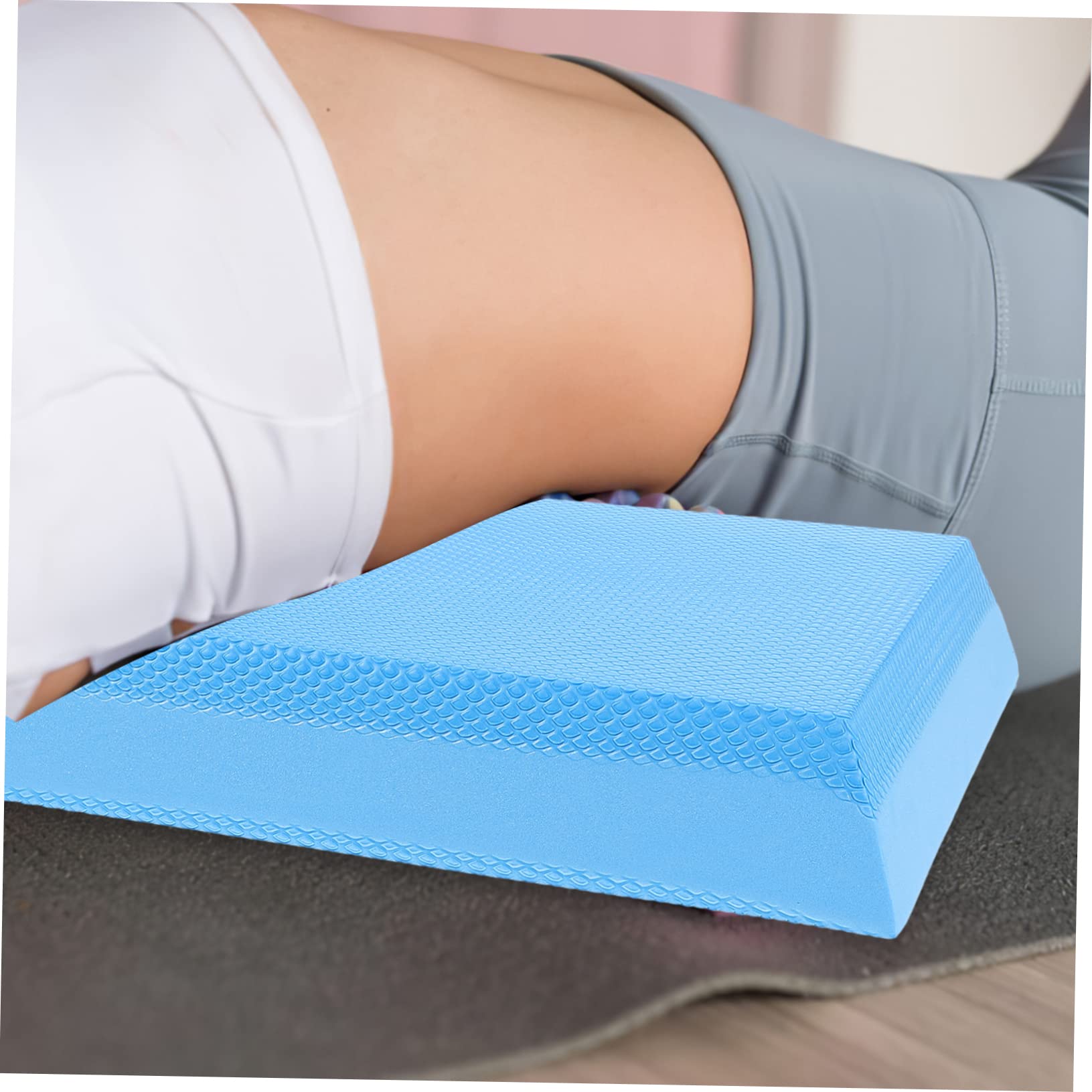 TOYANDONA Cojín de Yoga para Entrenamiento de Equilibrio, TPE Azul Portátil
