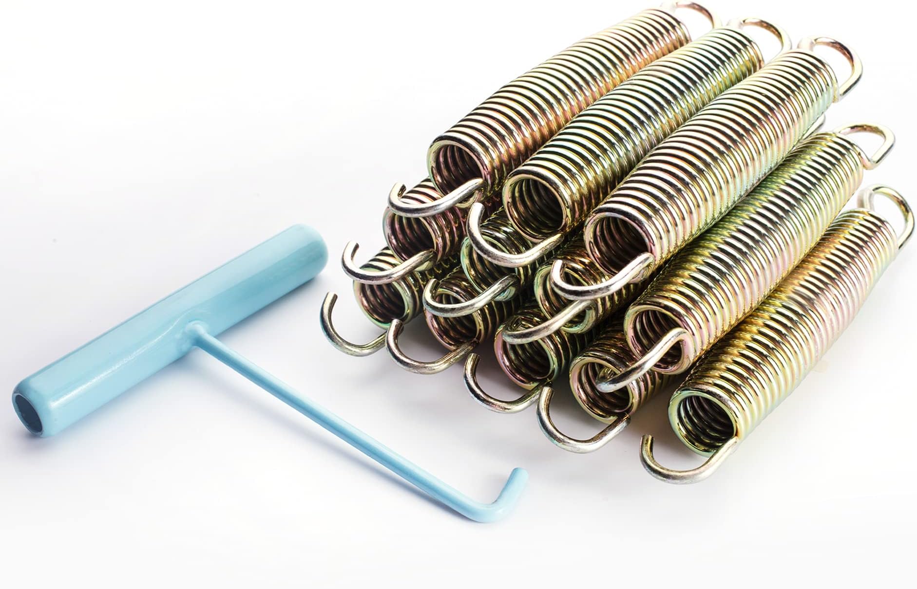 SkyBound Premium Replacement Trampoline Springs - 12 Pack to 48 Pack - Weather-Resistant Galvanized Zinc - 3.5-8.5" Available Sizes - Includes a Spring Tool for Easy Assembly