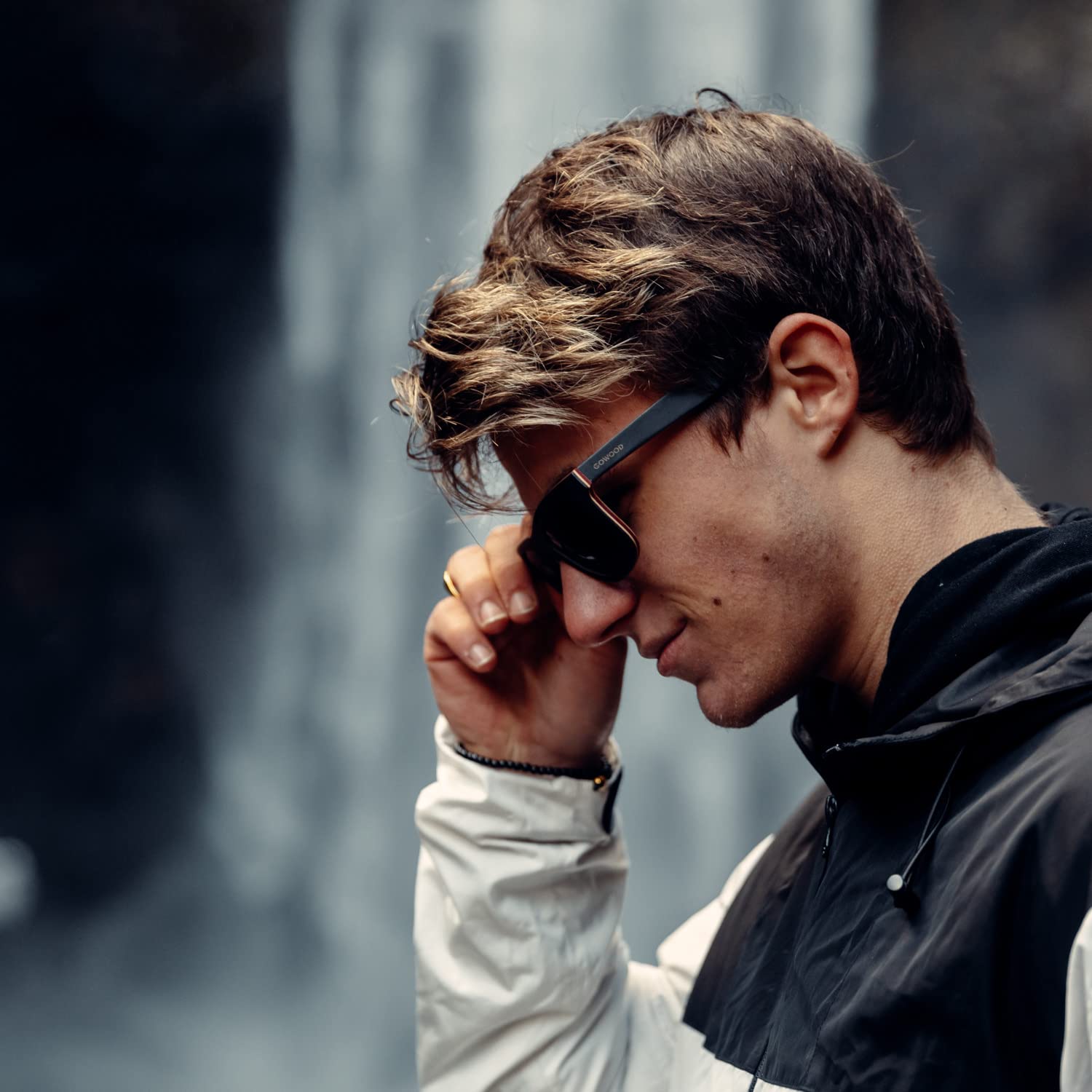 GOWOOD Lunettes de Soleil en Bois d'érable Hommes et Femmes | Lunettes de Soleil Polarisées Homme UV400 | Lunette Bois d'érable Homme Qualité Supérieure