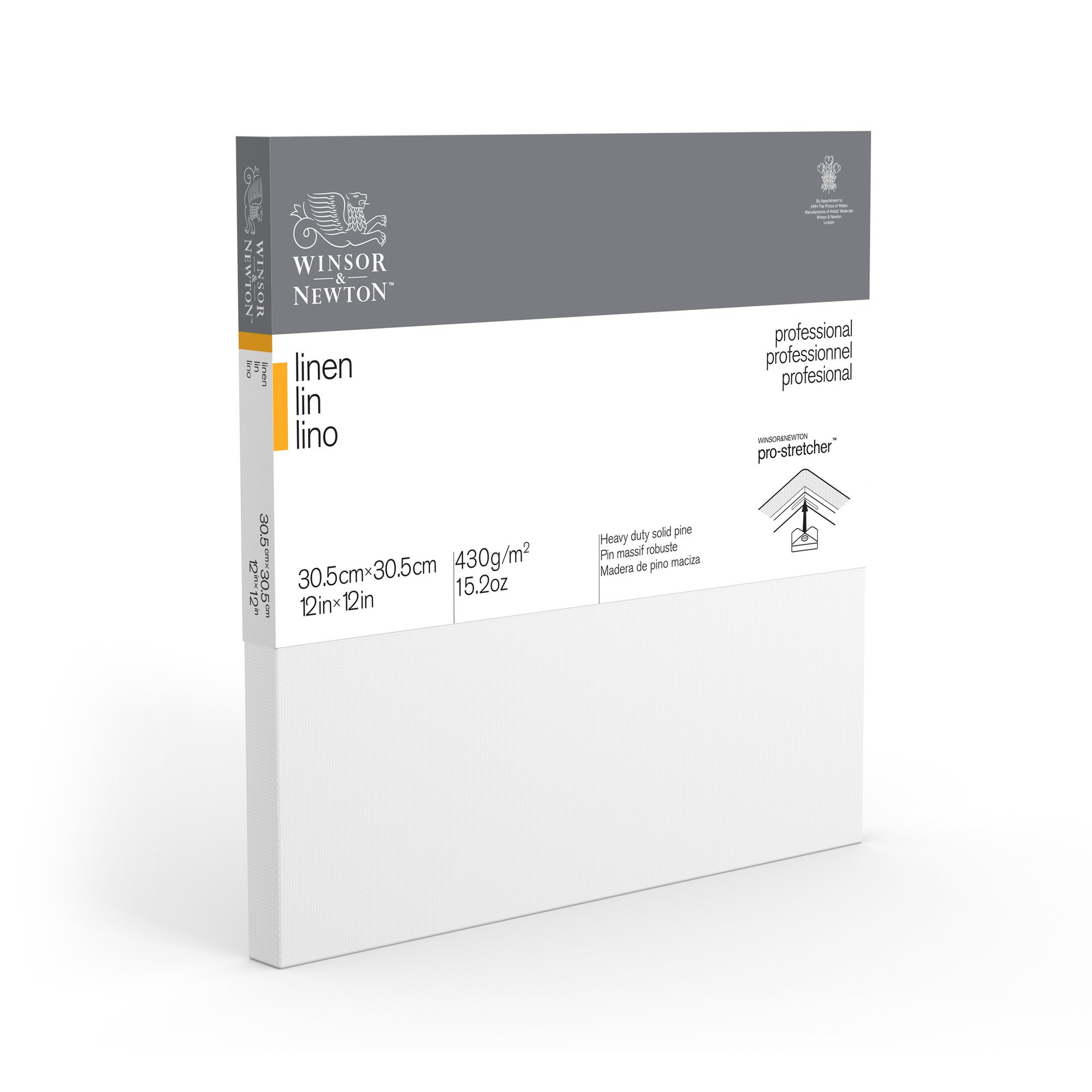 Winsor & Newton Off-White Or Tan Professional Linen Canvas, 12 X 12"