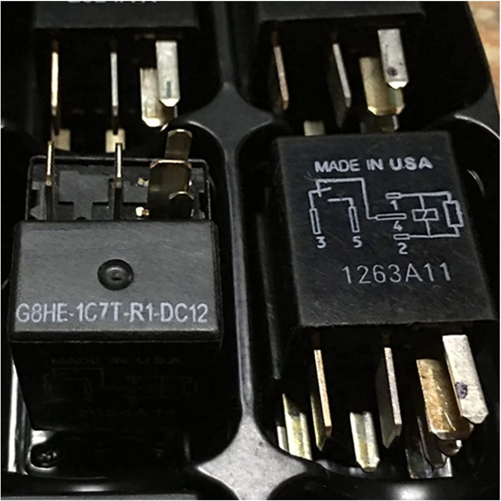 Relé 1 PCS G8HE-1C7T-R1-DC12 para protección de circuitos mecánicos