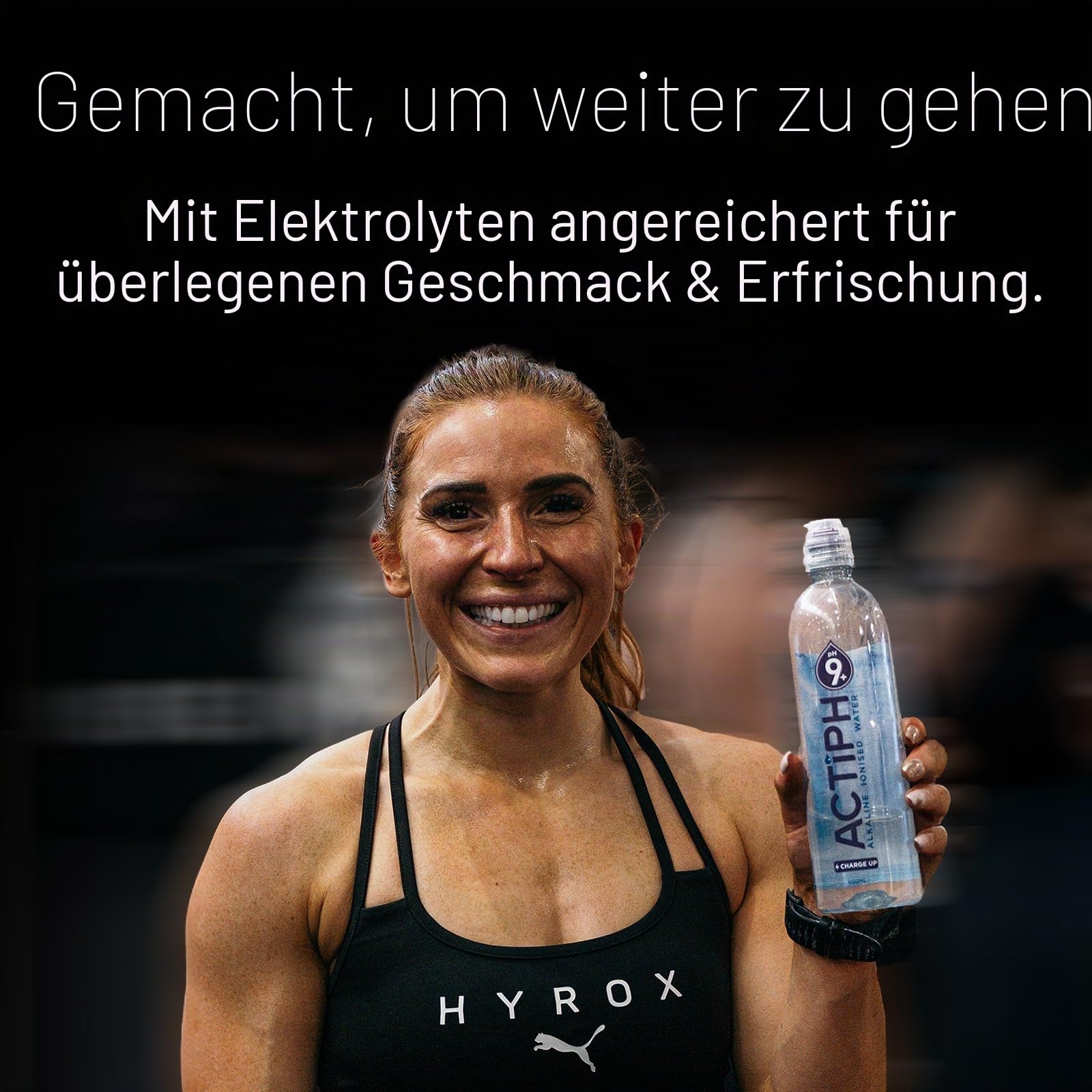ACTIPH Ionisiertes Alkalisches Quellwasser pH 9+ Gereinigt mit Elektrolyten – Rein und Sanft - 24 x 600ml PET-Flaschen