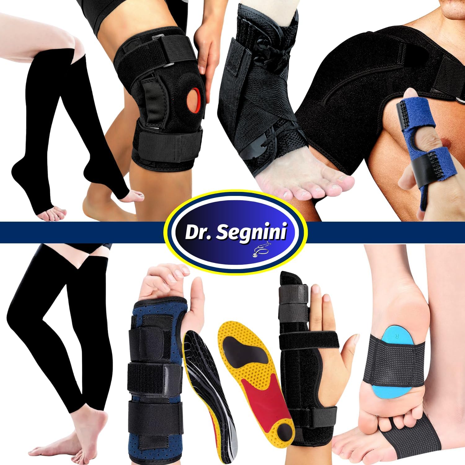 MEDICAL COMPRESSION STOCKINGS 10-20 mmHg FOR WOMEN AND MEN, THIGH HIGH FOOTLESS, SOCKS VARICOSE VEIN SUPPORT CIRCULATION PLUS SIZE IMPROVED CIRCULATION SWELLING