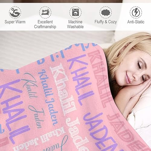 Miniatura 39 de Manta personalizada para bebés, niñas y niños, mantas de bebé personalizadas con nombre, mantas personalizadas para niños, manta de bebé
