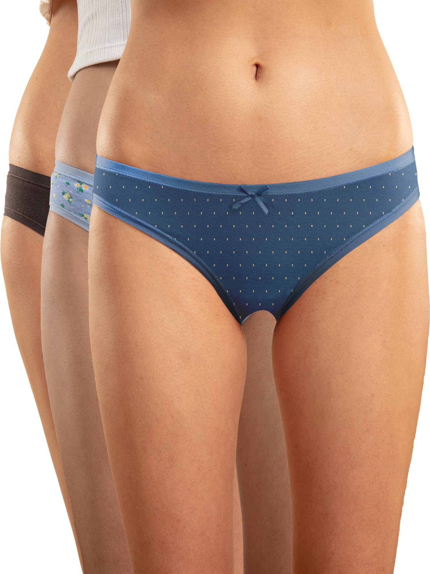 nykd Women Bikini | Low Rise at The Waist with Low Rear Coverage | Anti-Odour Finish in Breathable Cotton Fabric | Super Soft Elastics NYP030-Multi-Color-picture-8