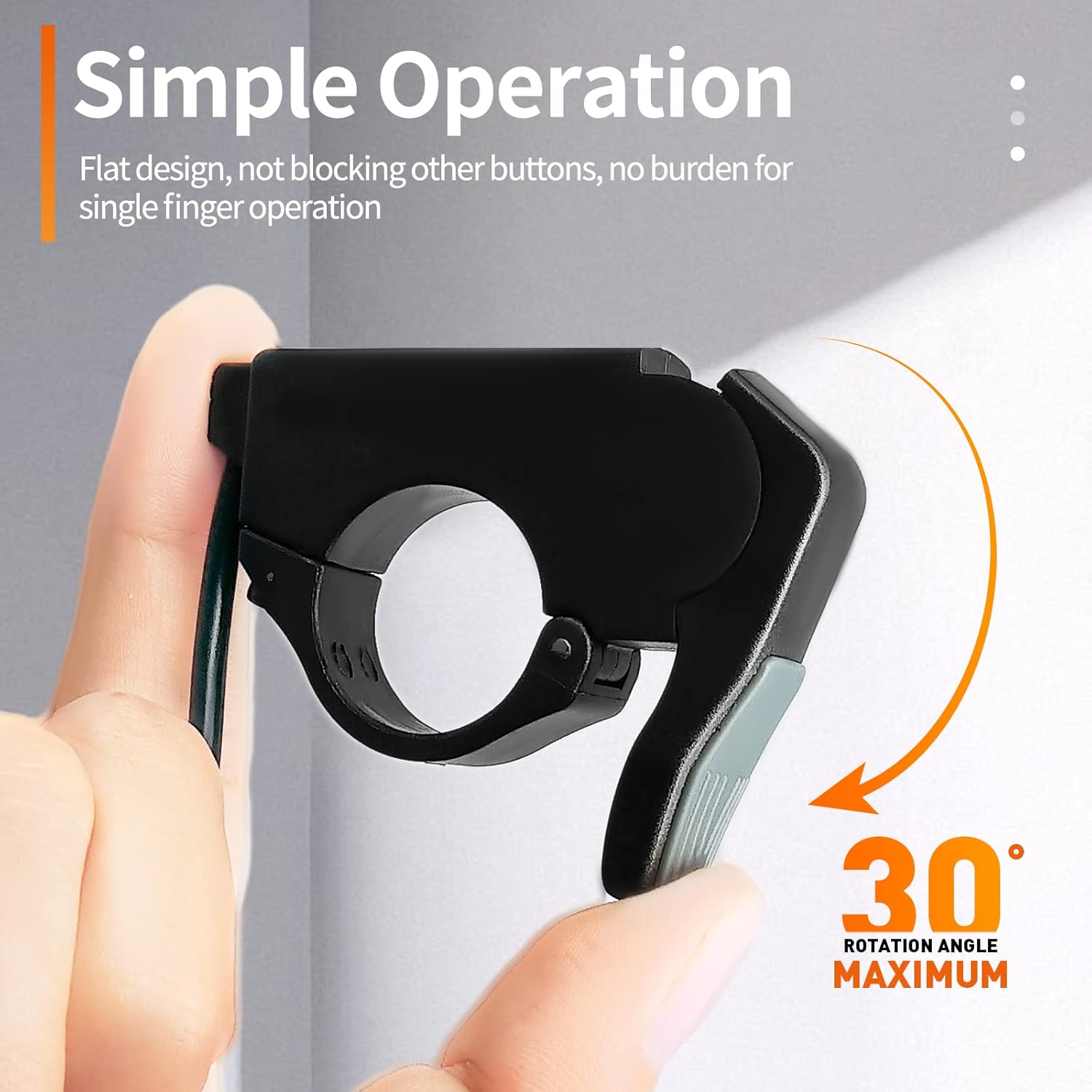 Ebike Quick Installation Thumb Throttle Compatible Left/Right Hand 36V/48V 60V/72V Electric Scooter Motor Throttle for Electric Bike Accessories