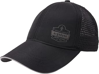 Ergodyne Chill Its 8937 Cooling Performance Hat, Unisex Baseball Cap, Vented Back for Breathability