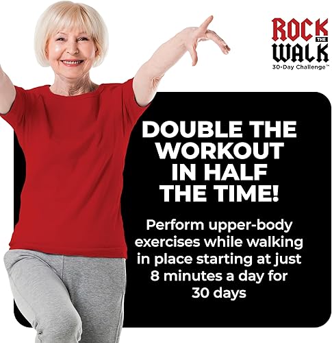 Miniatura 2 de DVD de ejercicio para caminar para personas mayores, DVD Rock the Walk At Home DVD 30 Day Challenge - DVD de bajo impacto solo 8 minutos por día DVD