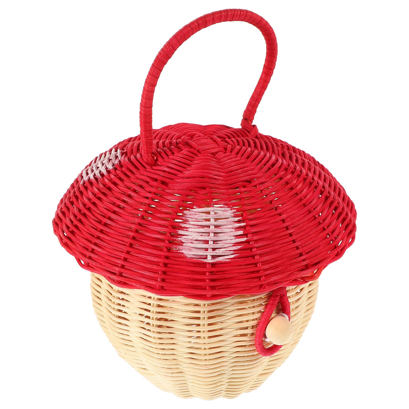 Panier champignon rotin pour photographie de bébé et chambre