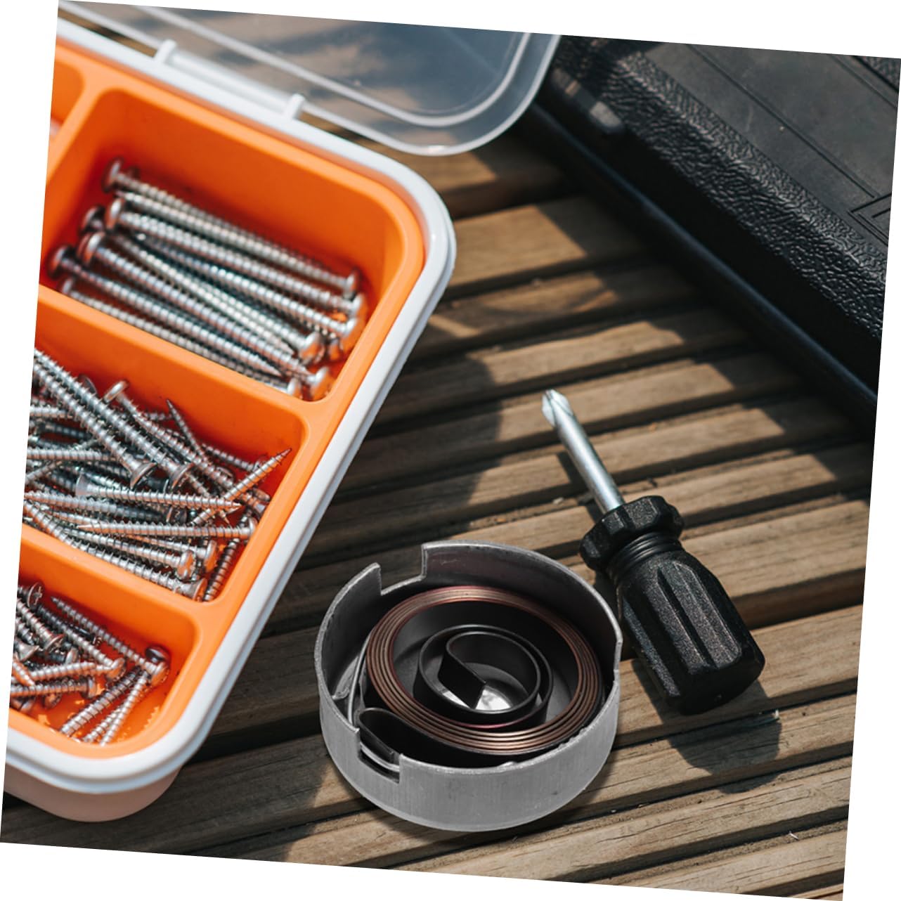 Housoutil 2sets Quill Coil Spring Assembly for Drill Press Chromeplate Return Springs for Smooth Operation Easy Installation Compatible with Various Models