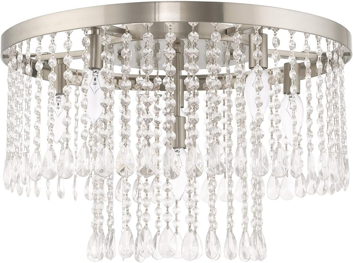 Livex Lighting 6 Lt Brushed Nickel Ceiling Mount