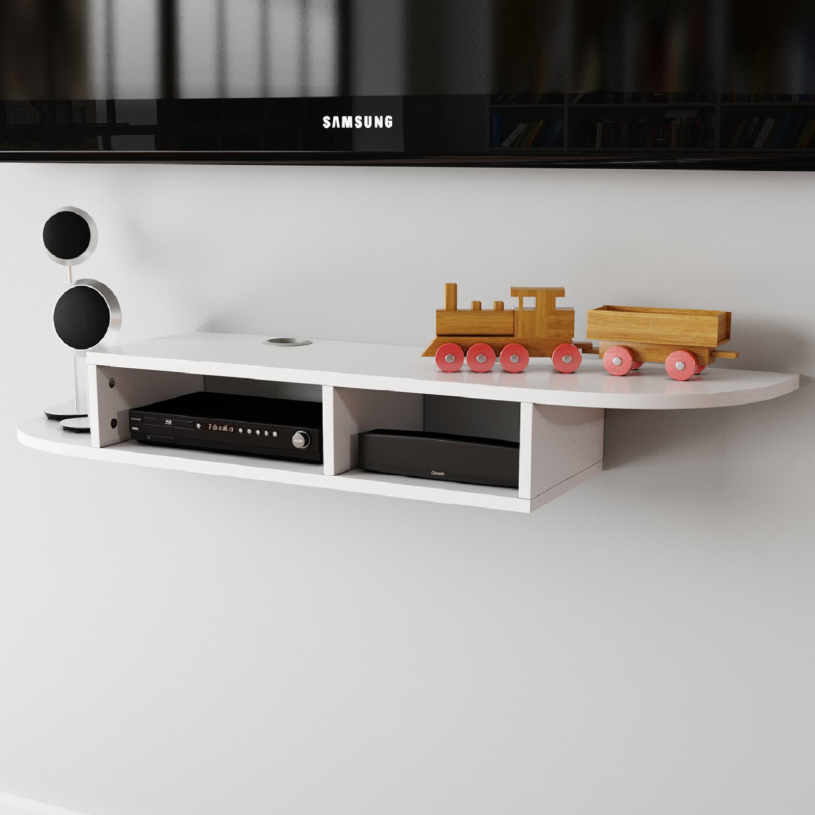 Buy Tribesigns Simpe Stylish 2 Tier Wall Floating Shelf Storage Rack