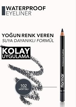 Flormar Suya Dayanıklı Göz Kalemi - Gri Waterproof