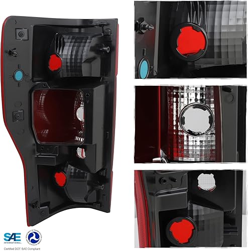 Miniatura 2 de AKKON - Compatible con Ford F250 F350 F450 20-22 SuperDuty 2020 20-22 con agujero de punto ciego Lámpara trasera halógena para pasajeros