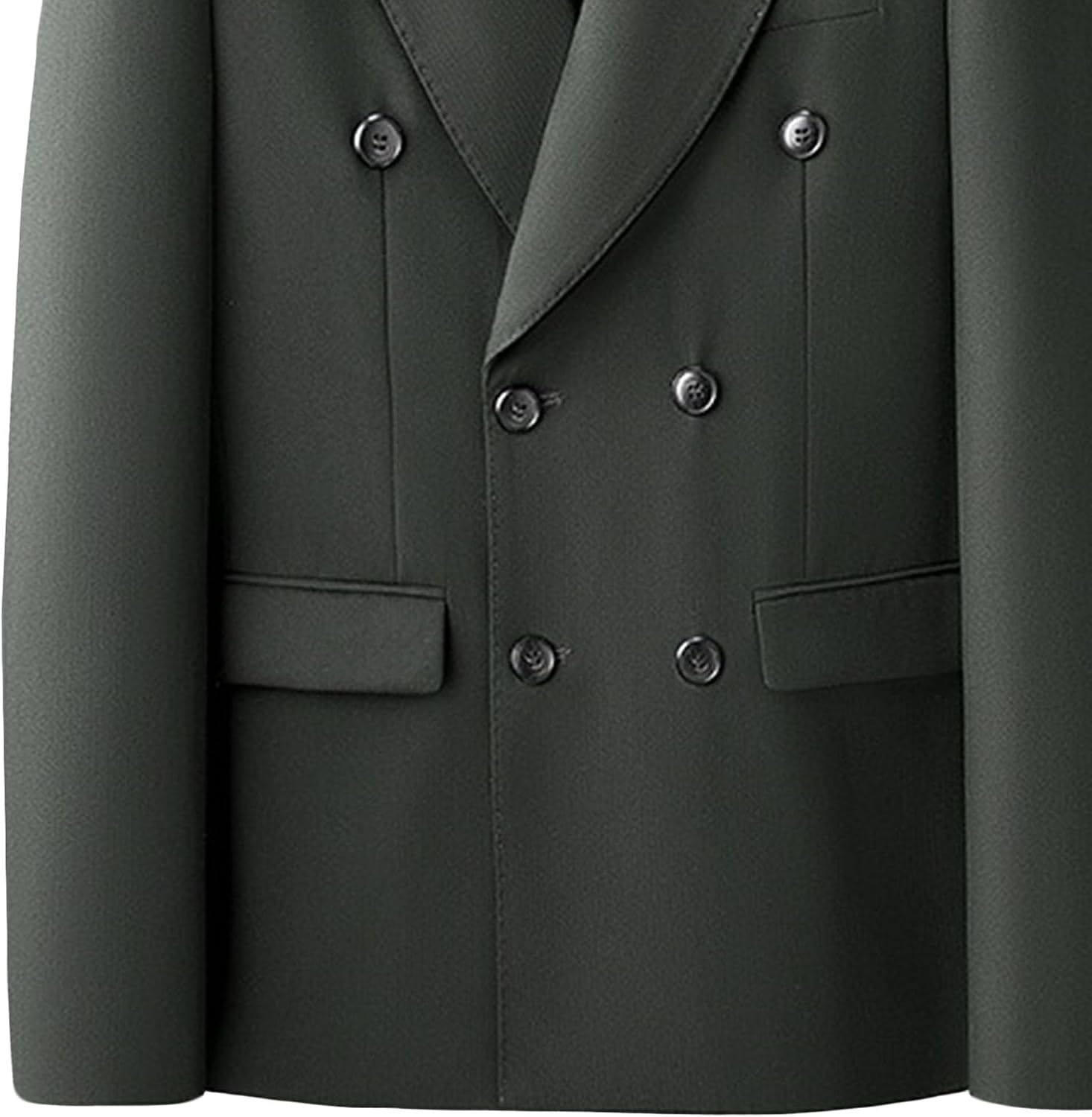 Men Business Double-Breasted Suit Jacket Classic Office Commute Blazer Coat Spring Elegant Wedding Prom Jacket