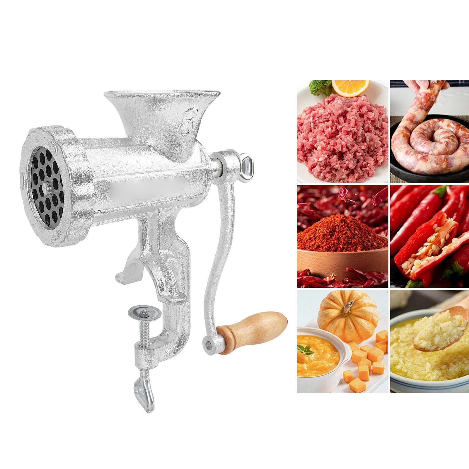 Manuelles Fleischschleife, Tischklemmhalterungswurst -Füllmaschine mit Wurstfüllerkit Zum Hacken von Schweinefleischfleischhuhn