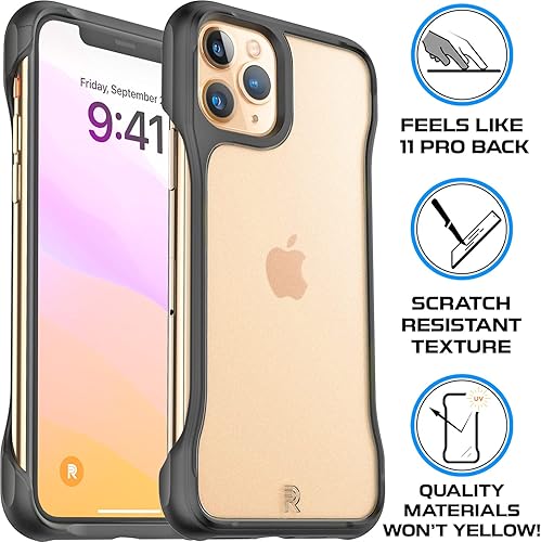 Miniatura 3 de REBEL Funda para iPhone 11 Pro serie esmerilada Gen-1 transparente mate, lados expuestos para mayor comodidad, esquinas protectoras a prueba de