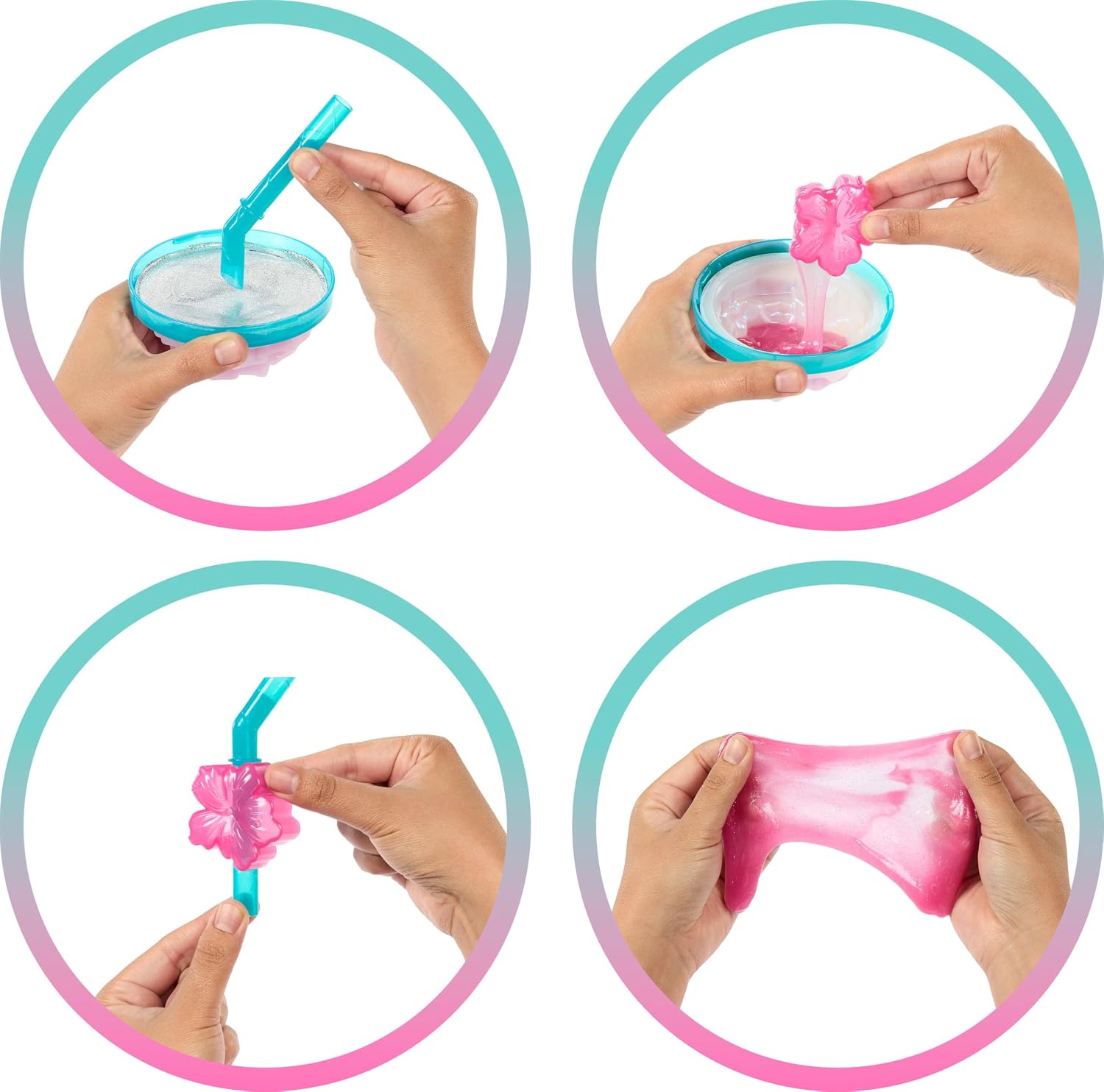 Barbie Pop Reveal Doll & Accessories, Sea Slushy Series Fashion Doll & Pet, 8 Surprises Includes Sensory Slime, and Color Change Hair​​